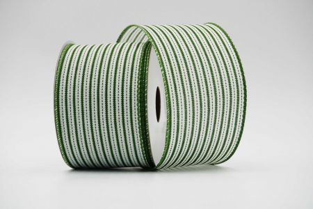 Striped Wired Ribbon_KF6625GC-3-222_Green